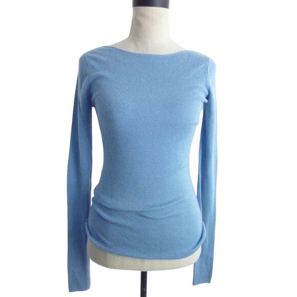 Tiger of Sweden Blue Long Sleeve Wool Blend Sweater Top Size Medium Light Blue - Picture 1 of 6